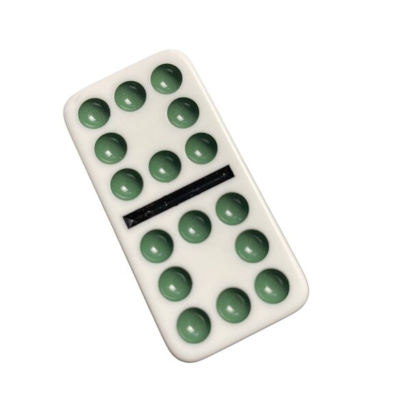 Double Twelve Dominoes Replacement Tile 8 8  Color Dot mq - Picture 2 of 3